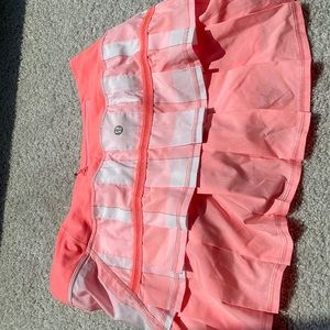 Lululemon 4 Pacesetter Skirt Bleached Coral Pop Orange Pink